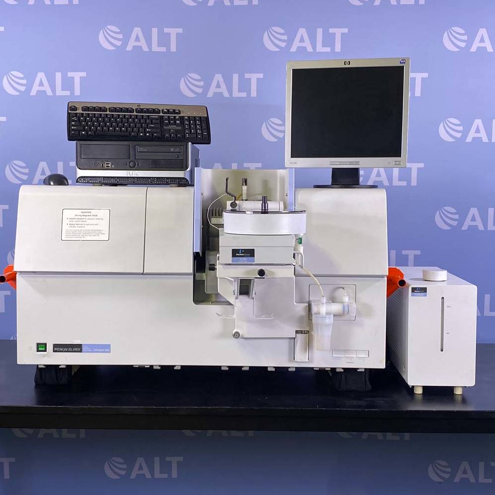 Used Lab Equipment - PerkinElmer AAnalyst 600 Atomic Absorption Spectrometer with AA Accessory Cooling System and AS 800 Autosampler 13