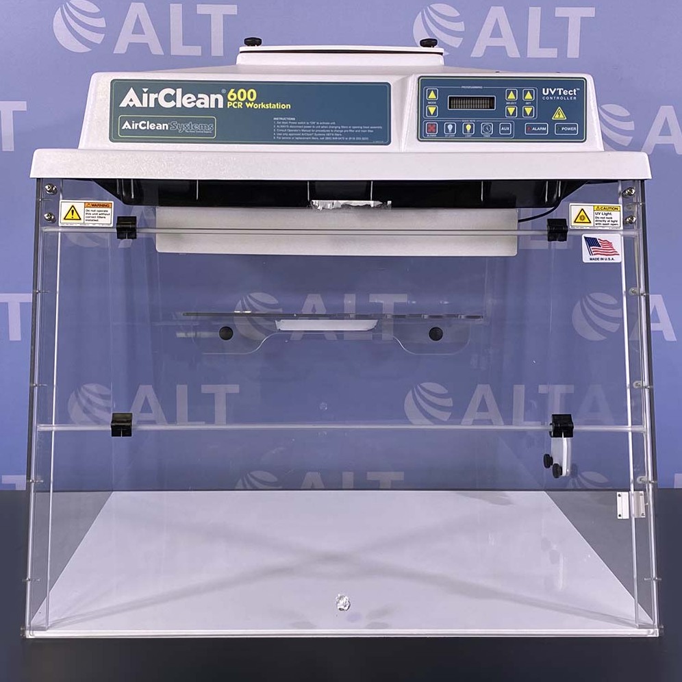Used Lab Equipment - AirClean Systems 600 PCR Workstation With UVTect Controller, Model AC632LFUVC 1