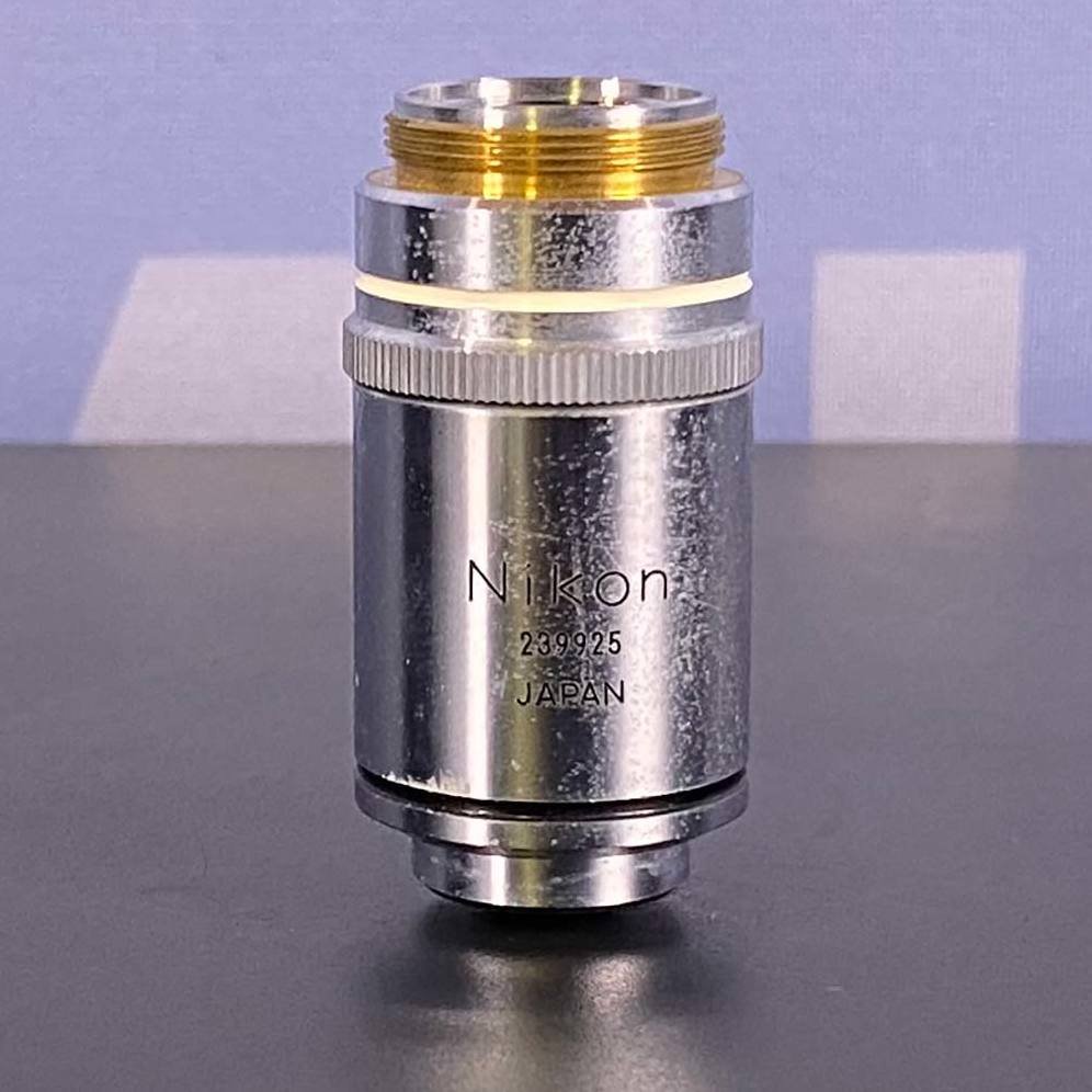 Used Lab Equipment - Nikon Plan 100 1.25 Oil Microscope Objective, 160/0.17 27