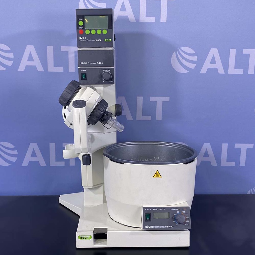 Used Lab Equipment - Buchi R-200 Rotavapor With B-490 Heating Bath And V-800 Vacuum Controller 9